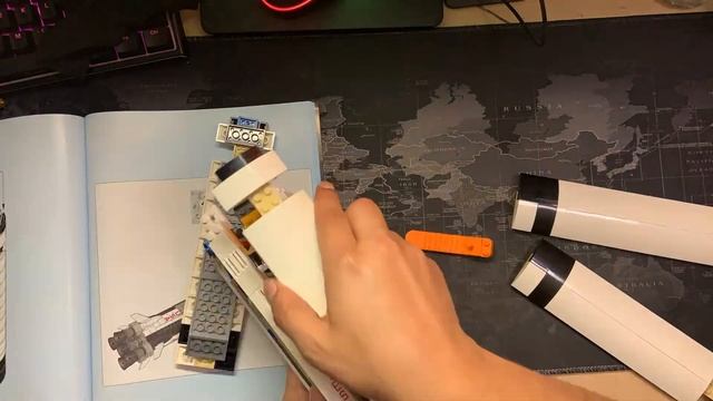 Building my first Lego set (NASA Apollo Saturn V) Time-lapse смотреть онлайн