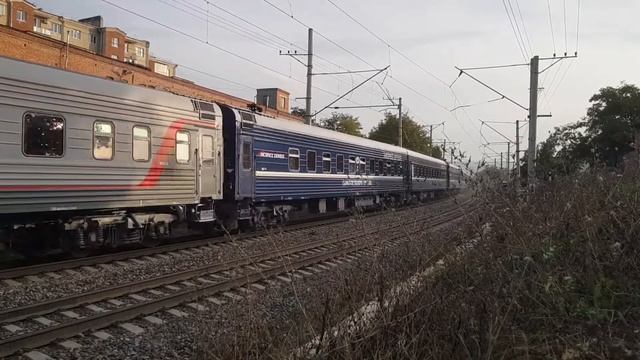 Электровоз ЭП1П-031 с туристическим поездом №929Я "Жемчужина Кавказа" Москва-Казан.ーМосква-Казан. смотреть онлайн