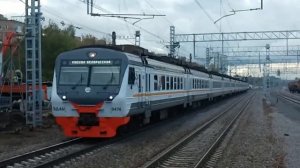 ЭД4М-0474 ЦППК Перекраска Наше Подмосковье На станции Кунцево