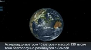 Астероид DA14 пролетел мимо Земли  2013
