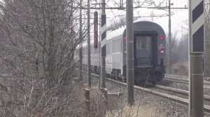 Электровоз FS E402B-132 с поездом №017Б Москва – Ницца