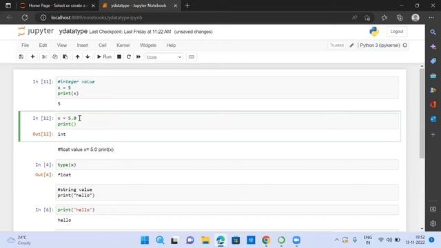 Python Datatypes Demo