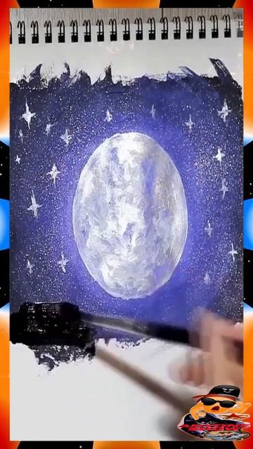 Как нарисовать космос красками смотреть онлайн