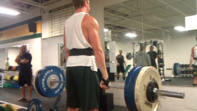 NMU FOOTBALL 2011 WR POWER CLEAN 252 lb = 114.305 kg