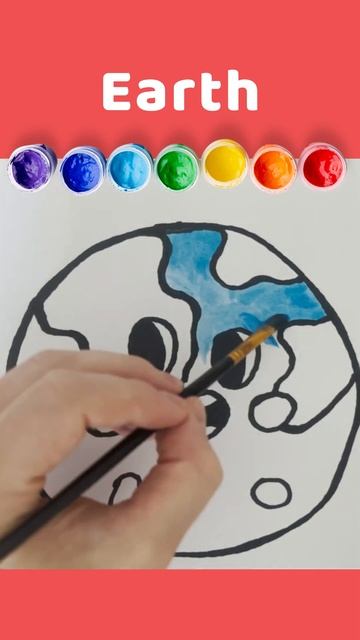 Learn  Planet | Painting and Colouring for Kids & Toddlers | Draw, Paint and Learn _ Magic Colours