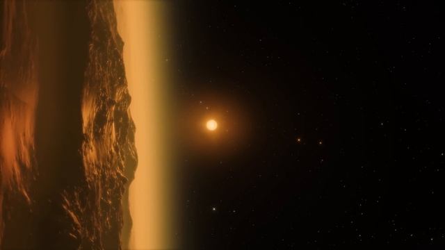 Flying Through the TRAPPIST-1 planetary system | UHD Video смотреть онлайн