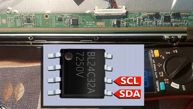 No Display on LCD TV Screen, What is SDA & SCL Signal ? | 5562A IC Schematic Circuit Diagram