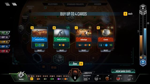 Let's Play Terraforming Mars - PC Gameplay Part 2 - We Will Terraform Mars With Orbital Bombardment