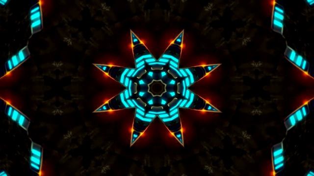 Kaleidoscope Patterns 4K Abstract Motion Graphics Background, Unique Kaleidoscopic Animation