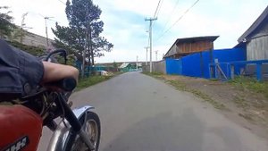 оранжевый мотоцикл