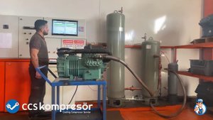 S6J-16,2Y-40P BİTZER KOMPRESÖR ÇALIŞTIRMA TESTİ- BITZER COMPRESSOR RUNNING TEST-0119