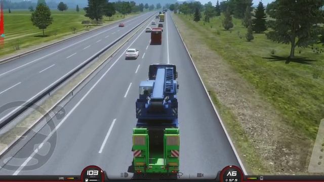 Cargo Crane Weight 38 Ton Destination Zurich To Quarry 170 km Distance. смотреть онлайн