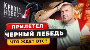 #крипта #криптоновости Прилетел черный лебедь - что ждёт BTC?