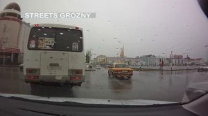 Грозный 2013 📹.  Grozny City, центр.☔️ Апрель 2013 года.
