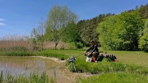 ОТДЫХАЕШЬ ДАЖЕ УШАМИ РЫБАЛКА НА ЖИВОПИСНОМ ОЗЕРЕ ПОД ПЕНИЕ ПТИЦ В ЛЕСУ