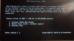HDD Regenerator как пользоваться