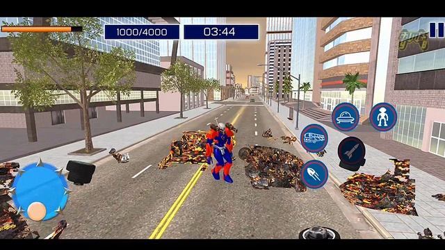 Bus Robot Transform Wars: UFO Spaceship Robot Games - Android Gameplay смотреть онлайн