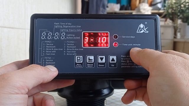 Настройка клапана Runxin F67Q1 на обезжелезивание смотреть онлайн