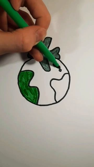 Рисуем Землю 🌎 #РИСУНОК#МАРКЕР#ЛИСТОКБУМАГИ смотреть онлайн
