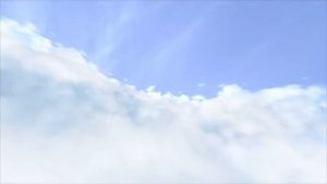 Полет сквозь облака   Голубое небо   Футаж   8000 kbps HD Video 16 ׃ 9