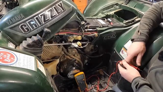 Yamaha Grizzly 660 Charging system смотреть онлайн