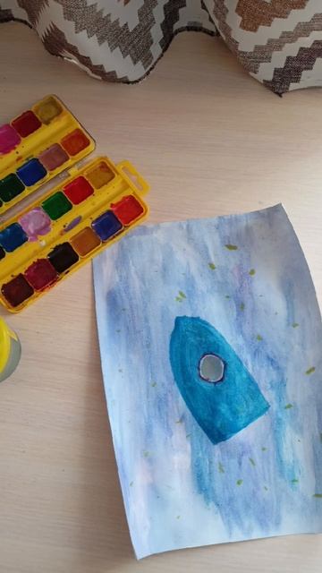 Ракета в космосе 