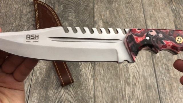 ASH HK720B Handmade Hunting Tracker Knife 440c steel 12 Inches
