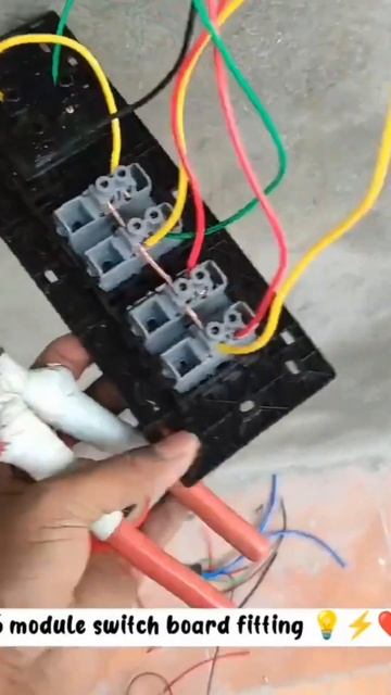 5M views 6moudle switch board #shorts #youtubeshorts#facts #iti #wiring@globalelectricianclassesyu