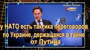 Рютте сообщил о секретной тактике НАТО для переговоров по Украине