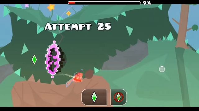 Просто игра в Geometry Dash World