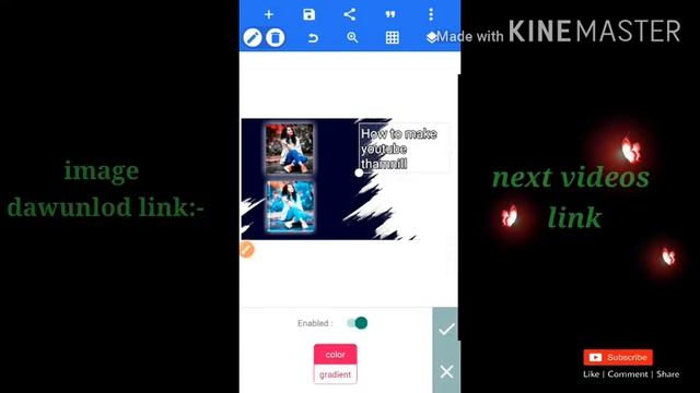 How to make youtube thumbnail/ for youtube videos/in mobile2022 thumbnail kasa Banaye Android #make смотреть онлайн