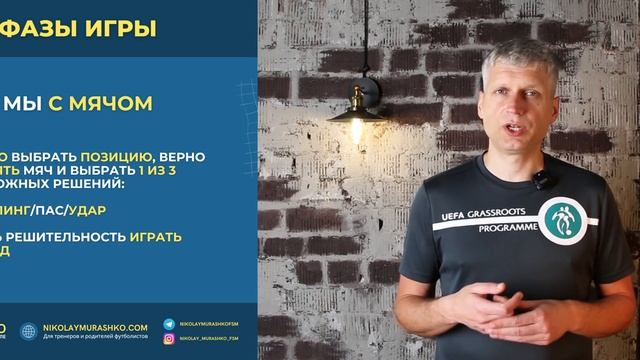 РАЗВИТИЕ ИГРОВОГО МЫШЛЕНИЯ В ФУТБОЛЕ | Николай Мурашко | Все о детском футболе