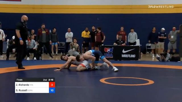 57 Kg Final - Zane Richards Titan Mercury Wrestling Club TMWC Vs Sean Russell Gopher Wrestling