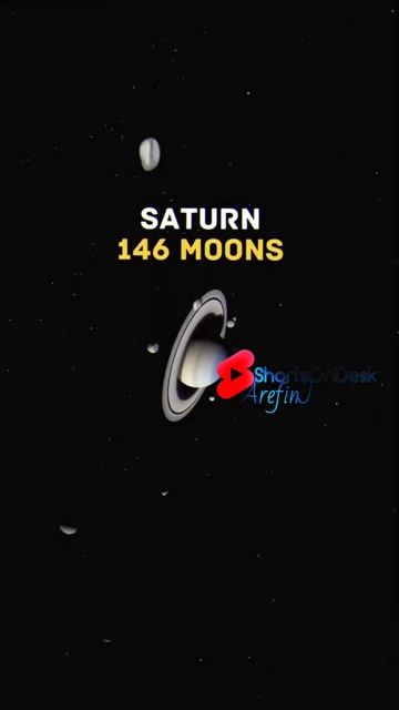 Moons In Our Solar System! shorts