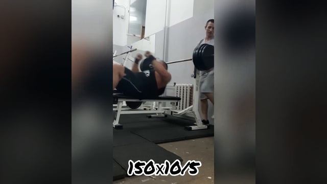 Жим лёжа/Мустафин Алексей 150 кг смотреть онлайн