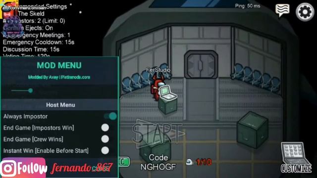 AMONG US 3 in 1 MOD APK ( 3 MOD DALAM 1 APLIKASI ) смотреть онлайн