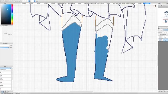 sailor mercury pixel art speedpaint