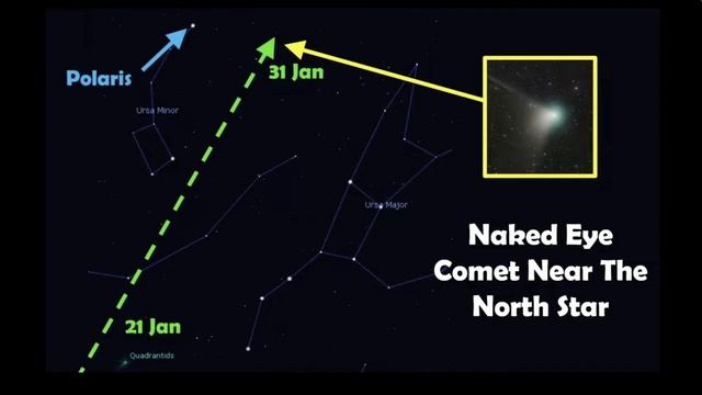 WATCH THE NORTH STAR AS COMET E3 ZTF COMES CLOSEST TO EARTH BETWEEN 1/31-2/2/23 смотреть онлайн