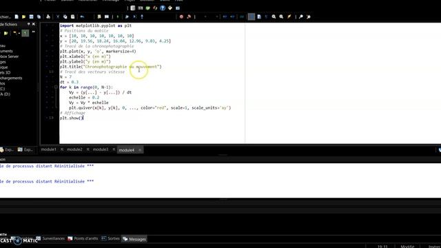SECONDE Correction activité vecteur vitesse, premiers pas avec Python