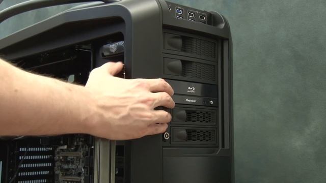 Mounting a Blu-ray Drive within a Cosmos 2 Ultra Tower PC Case Extreme Gaming PC Build смотреть онлайн