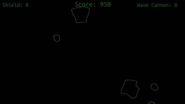 Asteroid game with minimal physics using GJK algorithm as collision detection