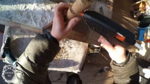 Зимняя удочка своими руками !!!Отличное применение пробки от шампанского . Winter fishing rod