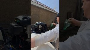 Замена масла в двигателе Yamaha 70 четырёх тактный. Как это делаю я.