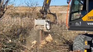 Эффективная работа Niubo KXM на 13 тонном экскаваторе Volvo #мульчер #экскаватор #volvo