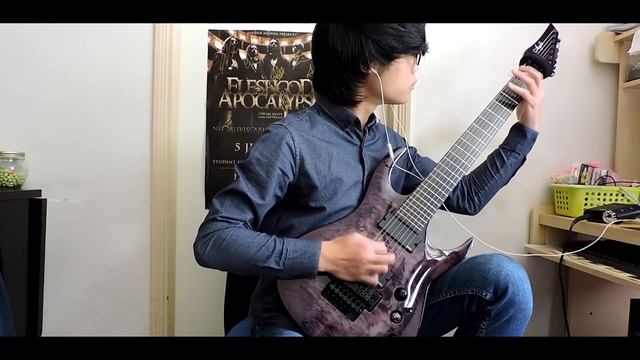 Rings Of Saturn--Annihilating The Pure guitar cover (Agile Interceptor Pro 727 / EMG 707) смотреть онлайн