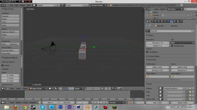How to Make 3d Text in Blender смотреть онлайн