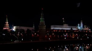 Конец "Женского журнала", часы, гимн (Первый канал +6, в ночь с 4 на 5 июня 2017 года)