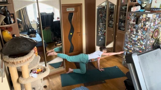 Практика из цикла Здоровый позвоночник: раскрепощение спины, шейно плечевого отдела, поясницы и пр. смотреть онлайн