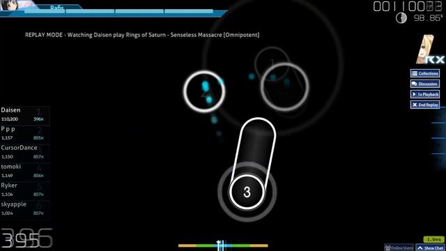 [osu!akatsuki] Rings of Saturn - Senseless Massacre [Omnipotent] | RX FC | 98.91% 1091pp смотреть онлайн
