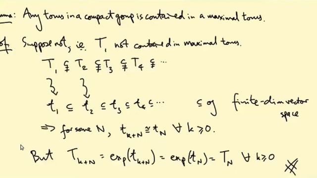 Lie groups and Lie algebras Optional Extra: Any torus is contained in a maximal torus смотреть онлайн